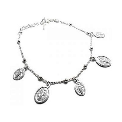 BH joyas pulseras de plata religiosas por mayor