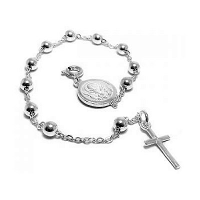 BH joyas pulseras de plata religiosas por mayor